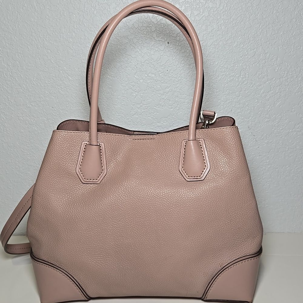 Michael Kors Mercer Gallery Medium Grained Leather Tote Blush Nude - Picture 4 of 14
